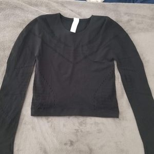 Fabletics Sarah SculptKnit L/S Crop Top